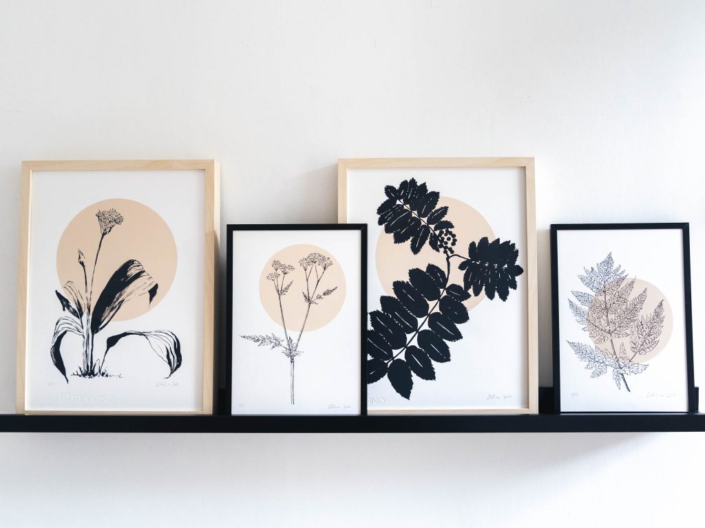 riverbank screen prints framed